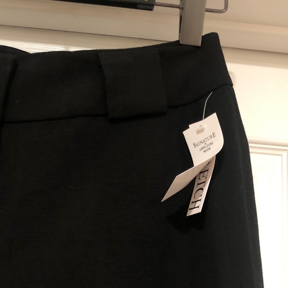 Black Women's Dress Pants - Slight Flare Leg - Picture 4 of 11